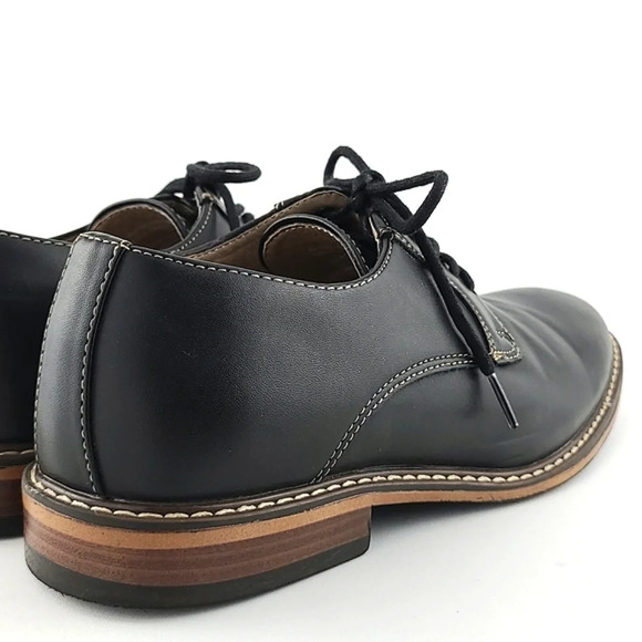 Classic Black Leather Men's Shoes - Picture 7 of 15